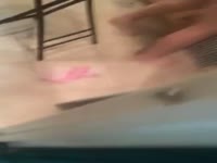 Son walks in on mom after shower